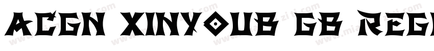 ACGN XinyouB GB Regular(ACGN Xinyou字体转换